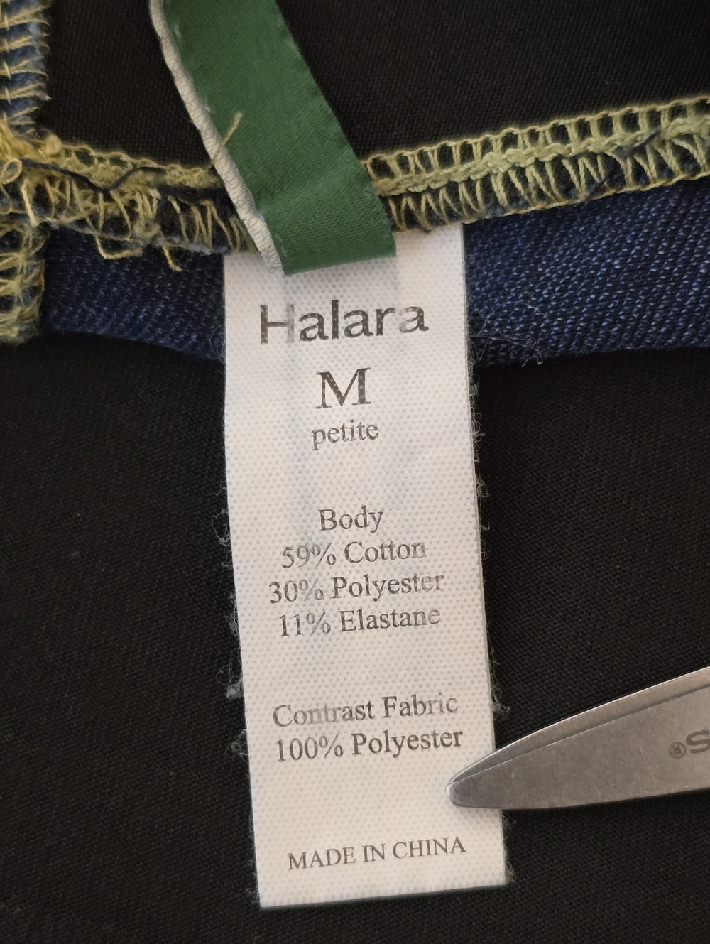 Halara Flex High Waisted Pockets Baggy Wide Leg Jeans Blue Wash Women M Petite - Picture 6 of 12